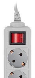 Сетевой фильтр PC Pet AP01006-5-G 5м (5 розеток) серый (пакет ПЭ)