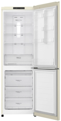 Холодильник LG GA-B419SEJL 2-хкамерн. бежевый глянц. инвертер