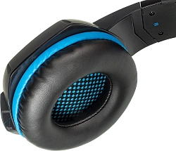 Наушники с микрофоном Sven AP-U980MV черный/синий 2.2м мониторные оголовье (SV-015633)