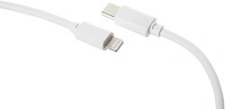 Кабель Buro PD18W USB Type-C (m)-Lightning (m) 1м белый
