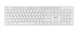 Клавиатура Acer OKW123 белый USB Multimedia (ZL.KBDEE.00D)
