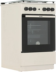 Плита Газовая Gorenje GG5A21BEF бежевый (стеклянная крышка) реш.чугун