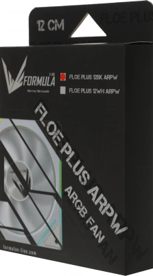 Вентилятор для корпуса Formula Floe Plus 12BK ARGB 120х120x25 черный 4-pin 26.8дБ (FLOE PLUS 12BK ARPW) Ret