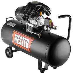 Компрессор поршневой Wester WK2200/100PRO масляный 330л/мин 100л 2200Вт черный