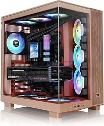 Корпус Thermaltake View 380 XL TG ARGB Gravel Sand коричневый без БП ATX 5x120mm 2x140mm 2xUSB3.0 audio bott PSU