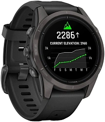 Смарт-часы Garmin Epix Pro Gen 2 Sapphire 30.4мм 1.2" AMOLED корп.черный рем.черный (010-02802-15)