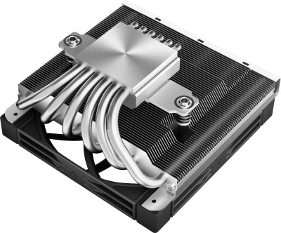 Устройство охлаждения(кулер) Deepcool AN600 Soc-AM5/AM4/1200/1700/1851 серебристый/черный 4-pin 18-24.4dB Al 180W 628gr Ret (R-AN600-BKNNMN-G)