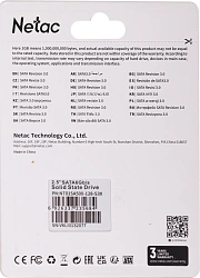 Накопитель SSD Netac SATA-III 128GB NT01SA500-128-S3X SA500 2.5"
