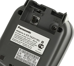 Р/Телефон Dect Panasonic KX-TG2511RUS серебристый/голубой АОН