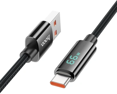 Кабель Hoco U125 TYPE-C 5A(11916) USB (m)-USB Type-C (m) 1.2м черный