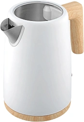 Чайник электрический Vitek VT-1154 1.7л. 2200Вт белый/дерево корпус: металл/пластик