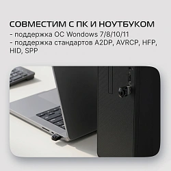 Адаптер USB Buro BU-BT502 BT5.0+EDR class 1.5 20м черный