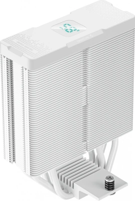 Устройство охлаждения(кулер) Deepcool AG400 Digital ARGB Soc-AM5/AM4/1200/1700/1851 белый 4-pin 31.6dB Al+Cu LCD 220W 636gr Ret (R-AG400-WHADMN-G-1)