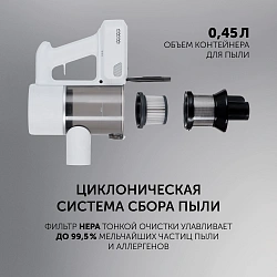 Пылесос Polaris PVCS 3060 450Вт белый