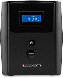 Источник бесперебойного питания Ippon Smart Power Pro II Euro 1600 960Вт 1600ВА черный