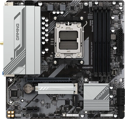 Материнская плата Gigabyte B650M GAMING PLUS WF SocketAM5 AMD B650 4xDDR5 mATX AC`97 8ch(7.1) 2.5Gg RAID+HDMI+DP
