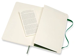 Блокнот Moleskine CLASSIC SOFT QP617K15 Large 130х210мм 192стр. клетка мягкая обложка зеленый