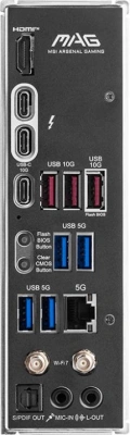Материнская плата MSI MAG Z890 TOMAHAWK WIFI  Soc-1851 Intel Z890 4xDDR5 ATX AC`97 8ch(7.1) 5Gigabit RAID+HDMI