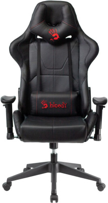 Кресло игровое A4Tech Bloody GC-500 черный эко.кожа крестов.