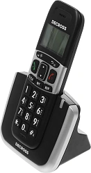 Р/Телефон Dect Decross DC1004 черный/серебристый АОН