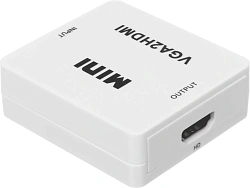 Переходник аудио-видео Premier 5-982 VGA (f)/HDMI (f)/Jack 3.5 (m) белый