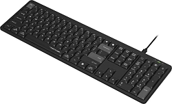 Клавиатура A4Tech FX55 черный USB slim Multimedia кабель 1.5м