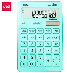 Калькулятор настольный Deli Touch EM01531 голубой 12-разр.