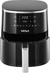 Аэрогриль Kitfort КТ-8160 4.2л 1500Вт черный/серебристый