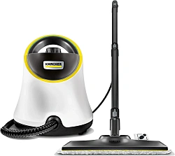 Пароочиститель напольный Karcher EasyFix SC 2 Deluxe 1500Вт белый/желтый