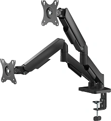 Кронштейн для мониторов Ultramounts UM740 черный 17"-32" макс.9кг крепление к столешнице поворот и наклон