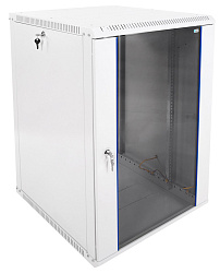 Шкаф коммутационный ЦМО ШРН-ЭКОНОМ (ШРН-Э-18.650) настенный 18U 600x650мм пер.дв.стекл 65кг серый 600мм 31.8кг 180град. 930мм
