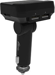 Автомобильный FM-модулятор Ritmix FMT-B200 черный MicroSD USB PDU (80000765)