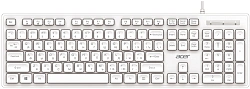 Клавиатура + мышь Acer OCC504 клав:белый мышь:белый USB Multimedia (ZL.ACC11.00N)