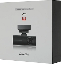 Видеорегистратор AdvoCam W101 черный 2Mpix 1080x1920 1080p 130гр. Hisilicon Hi3516E