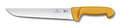 Нож Victorinox Swibo (5.8431.31) стальной для забоя/разделки лезв.310мм прямая заточка оранжевый