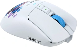 Мышь A4Tech Bloody R73 Ultra Duo белый/рисунок оптическая 20000dpi беспров. USB/USB-C 7but (R73 ULTRA DUO NYX MIRAGE)