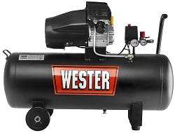 Компрессор поршневой Wester WK2200/100PRO масляный 330л/мин 100л 2200Вт черный
