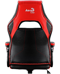 Кресло игровое Aerocool AC40C AIR черный/красный сиденье черный/красный полиуретан крестов.