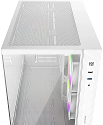 Корпус ID-Cooling View 500 белый без БП mATX 9x120mm 1xUSB2.0 1xUSB3.0 audio bott PSU