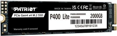 Накопитель SSD Patriot PCIe 4.0 x4 2TB P400LP2KGM28H P400 M.2 2280
