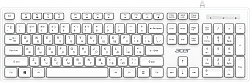 Клавиатура Acer OKW503 белый USB Multimedia (ZL.KBD11.00Q) кабель 1.8м