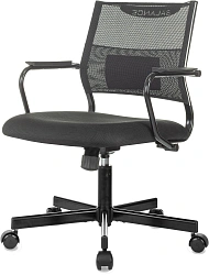 Кресло Бюрократ CH Balance-Low черный Elastic-102 TW-11 сетка/ткань низк.спин. крестов. металл черный