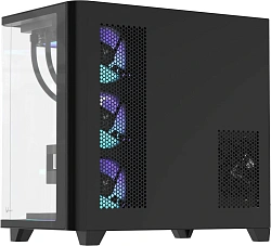 Корпус Formula Crystal U2 Floe черный без БП ATX 1xUSB2.0 1xUSB3.0 1xUSB3.1 audio bott PSU