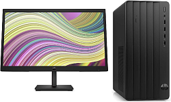 ПК HP 290 G9 MT i3 12100 (3.3) 8Gb SSD512Gb UHDG 730 FreeDOS GbitEth 180W kb мышь клавиатура черный монитор в комплекте P22v (9M937AT)