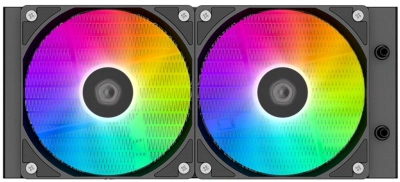 Система водяного охлаждения ID-Cooling SL240 XE ARGB Soc-AM5/AM4/1200/1700/1851 черный 4-pin 14-30dB Al+Cu LCD 300W Ret