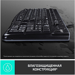 Клавиатура + мышь Logitech MK120 клав:черный мышь:черный/серый USB (920-002562)