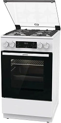 Плита Газовая Gorenje GGI5C23WF белый (стеклянная крышка) реш.чугун