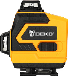 Уровень лазер. Deko DKLL16 & tripod 1 m 2кл.лаз. 520нм цв.луч. зеленый 16луч. (065-0233)