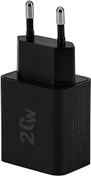 Сетевое зар./устр. Digma DGW2D 20W 3A+1A (PD+QC) USB-C/USB-A универсальное черный (DGW2D0F110BK)