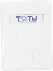 Коробка Lanmaster TWT-SA1-WH настенная 62x67x30мм крышка Keystone ПВХ белый